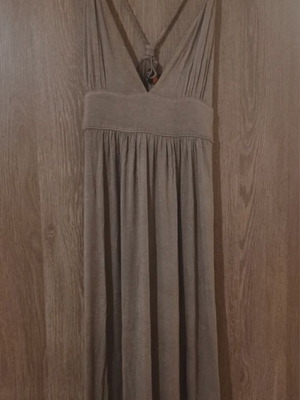 Toi&Moi long airy cool dress new, gray beige