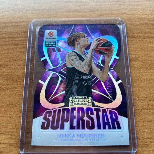 2025-26 Panini Euroleague Contenders Miikka Muurinen Superstar #9 Insert like new