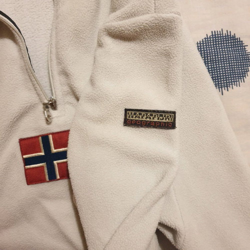 Φούτερ fleece Napapijri μεταχειρισμένο, μέγεθος Small, μπεζ