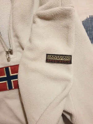 Φούτερ fleece Napapijri μεταχειρισμένο, μέγεθος Small, μπεζ