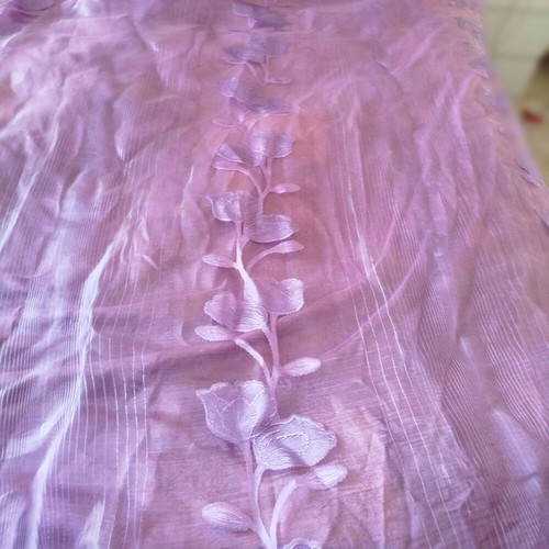 Large double curtain used purple 2.80x2.80