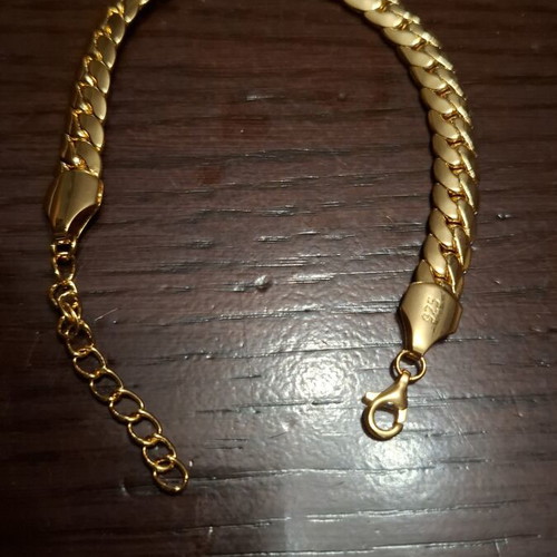 925 Silver bracelet, 20.6 g, gold color