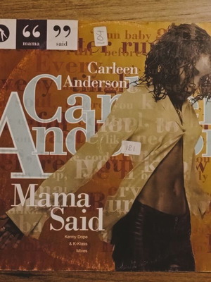 Carleen Anderson Mama Said LP maxi single used, electronic