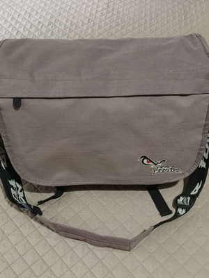 No Fear Messenger Bag like new, gray, adjustable shoulder strap