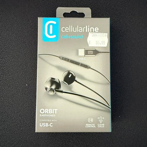 Cellularline ORBIT Type-C handsfree earphones new, sealed