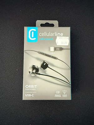 Cellularline ORBIT Type-C handsfree earphones new, sealed