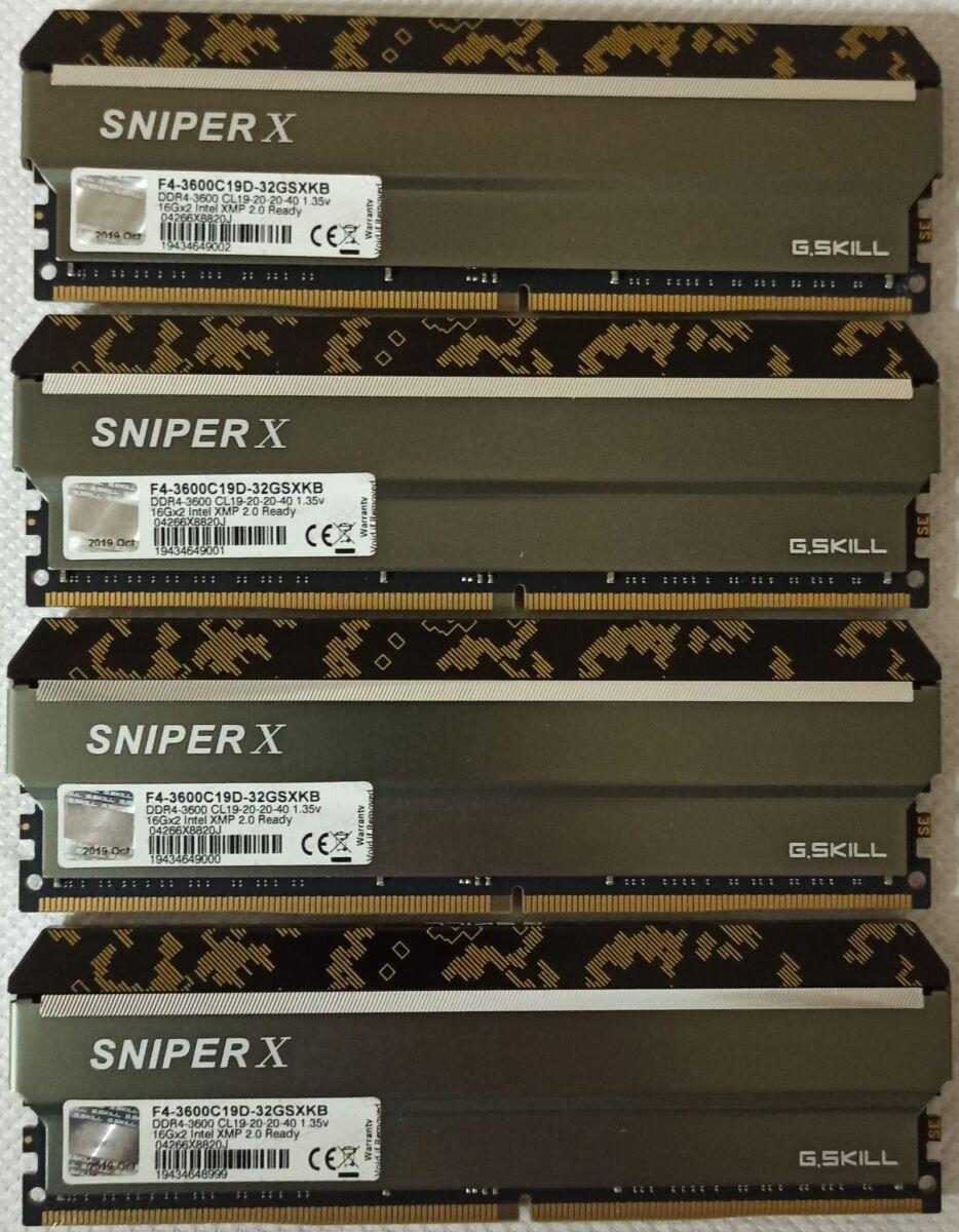G.Skill Sniper X DDR4-3600 32GB… - € 597,00 - Vendora.bg