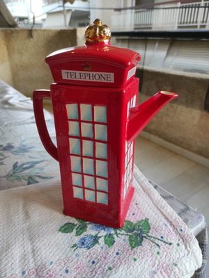 The Great British Pottery Company τσαγιέρα Τηλεφωνική Θυρίδα μεταχειρισμένη, 20εκ ύψος