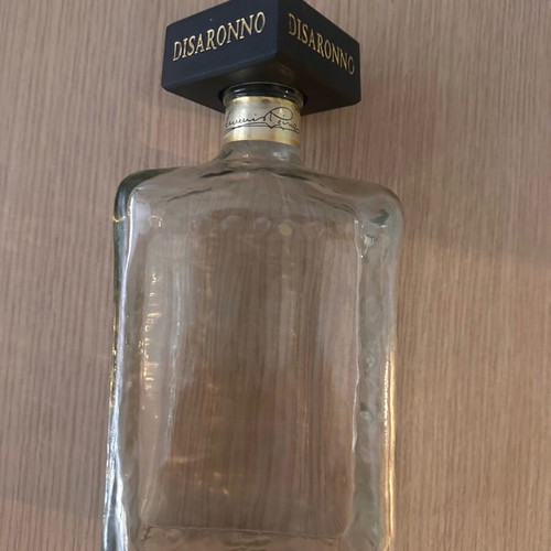 Dissarono bottle empty from alcohol