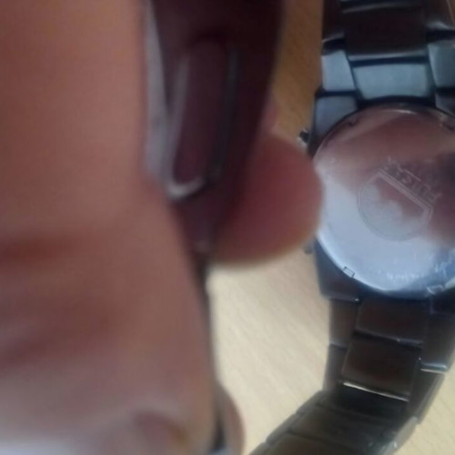 Pulsar chronograph watch, water resistant, metal matte strap