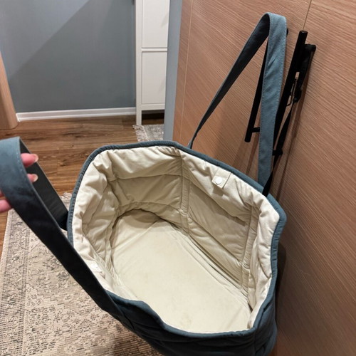 Dog carrier bag like new, large, with soft fabric