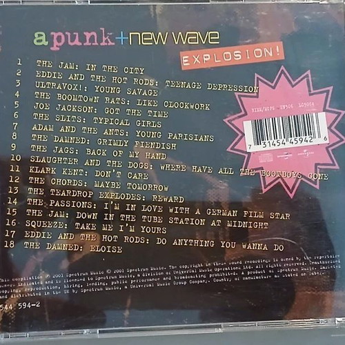 A Punk And New Wave Explosion CD in good condition