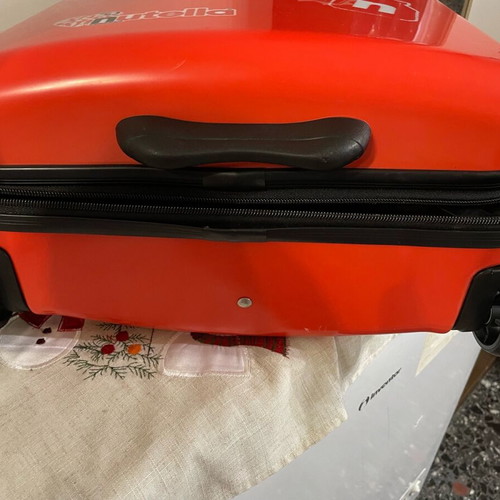 Nutella collectible suitcase new, red plastic