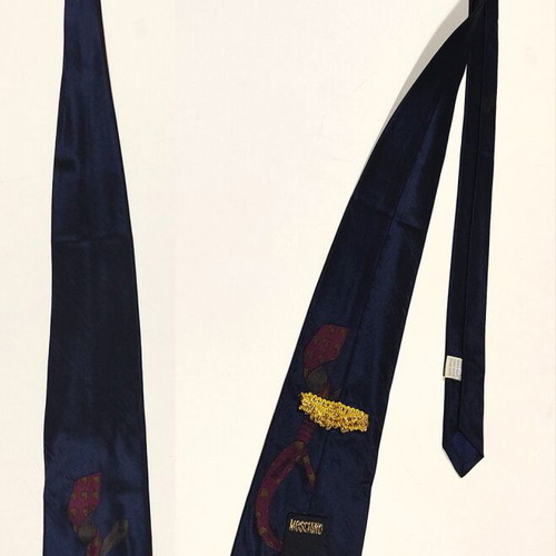Moschino Tie, Handmade Silk