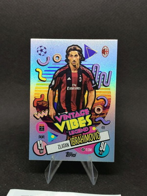 Ibrahimovic collectible card TOPPS Match Attax used, Vintage Vibes