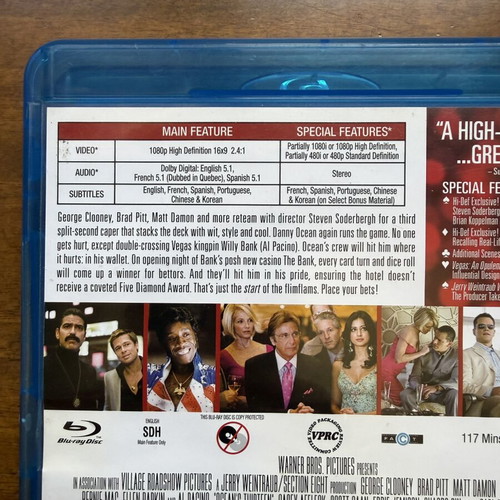 Ocean's Thirteen Blu-Ray like new without Greek subtitles