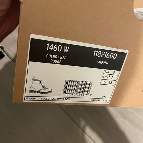 Dr Martens 1460 cherry red boots size 38 new