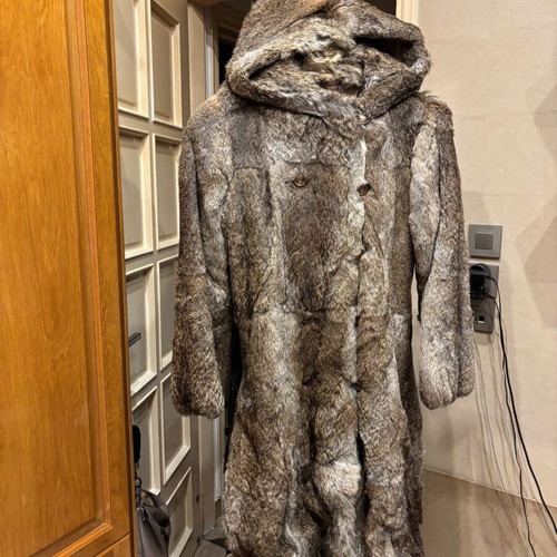 Rabbit fur coat like new