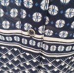 H&M long sleeveless shirt dress, blue multicolor, size 4XL / 48