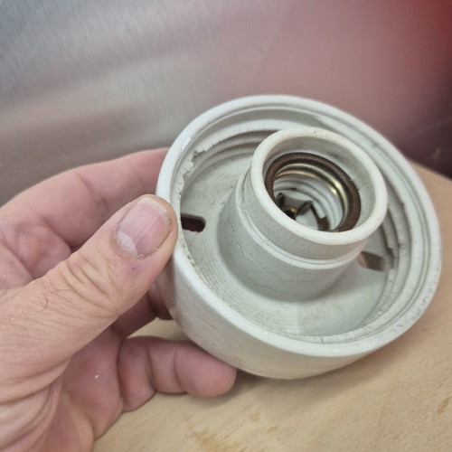 Vintage porcelain wall or ceiling light replacement used