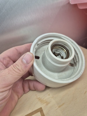 Vintage porcelain wall or ceiling light replacement used