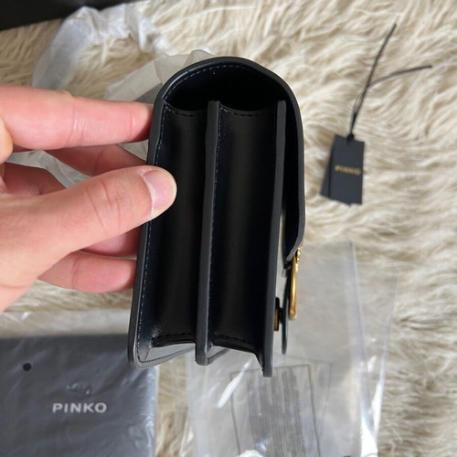 Pinko crossbody bag new black with gold details
