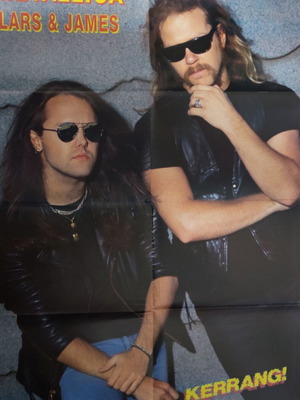Metallica Extrexe double-sided poster used from Kerrang magazine