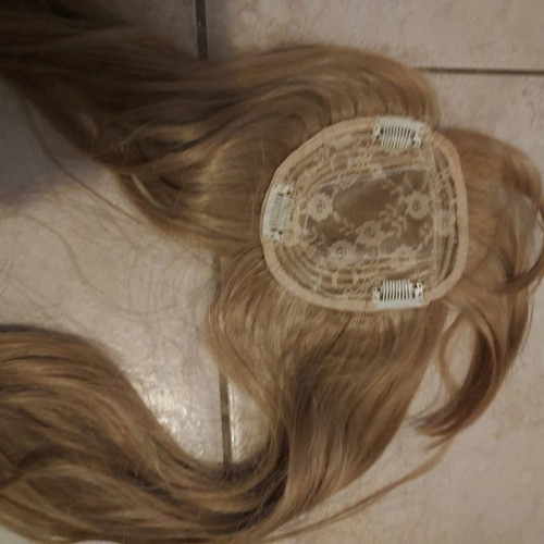 Blonde wig new with bangs, long