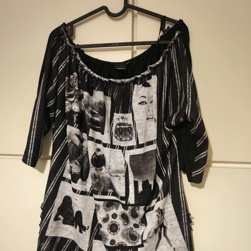 Blouse with loose sleeve used, gray