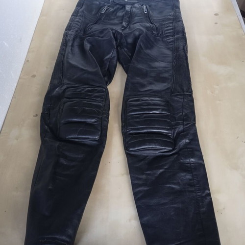 Polo Leather Motorcycle Pants used, size S, with knee protectors