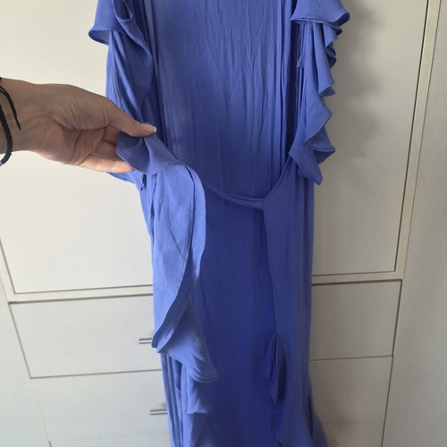 Devotion maxi wrap dress like new, size M, blue and purple