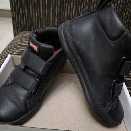 Camper leather boots kids size 28 used, black