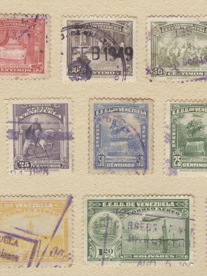 Γραμματόσημα Venezuela 1947 S.Bolivar μεταχειρισμένα