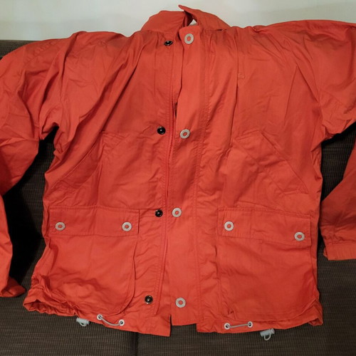Lacoste jacket orange XL like new, waterproof and windproof