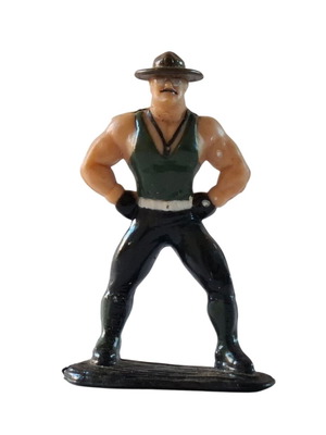 Vintage Hasbro G.I.Joe Micro Mini Figure Sgt. Slaughter plastic used