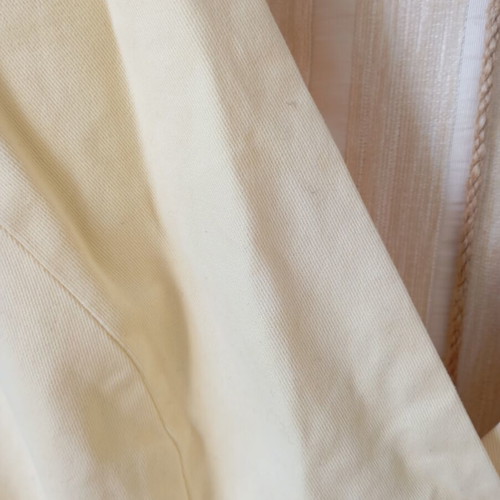 Yellow office dress tailor made like new, size M