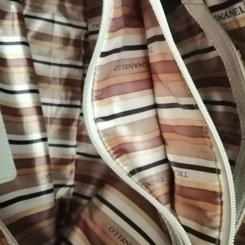 Tignanello shoulder bag used, sugar leather color