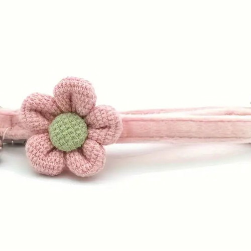 Adjustable cat and small dog collar pink, new