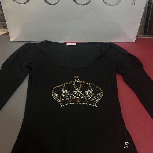 Rouge Paris Y2K Blouse with Diamond Crown, Size Small, New
