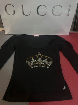Rouge Paris Y2K Blouse with Diamond Crown, Size Small, New