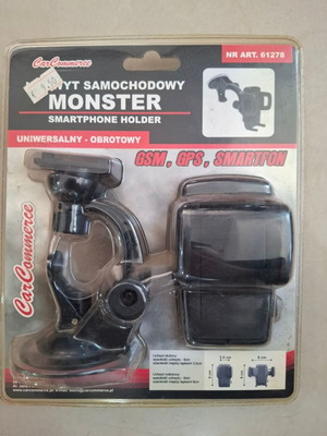 Βάση στήριξης κινητών Monster 3,5-8 cm για ταμπλό/τζάμι, CarCommerce