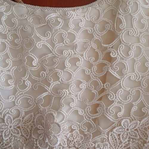 Wedding dress new size 42 beige from Herve Paris