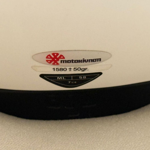 AGV K1 S Solid White Full Face Helmet like new, ML size, ECE 22.06
