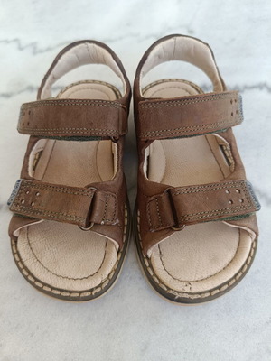 Lasocki leather sandals size 25 used, beige and brown