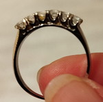 Silver ring like new, silver color