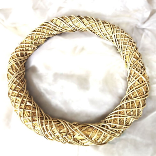 Handmade decorative bamboo and natural wreaths like new