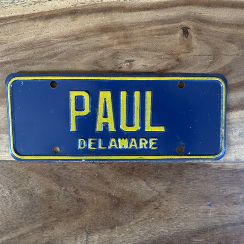 Vintage metal license plate 20x8cm