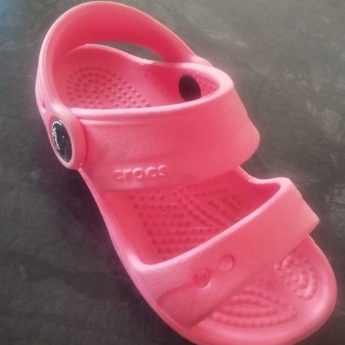 Crocs kids sandals like new, size 23, pink