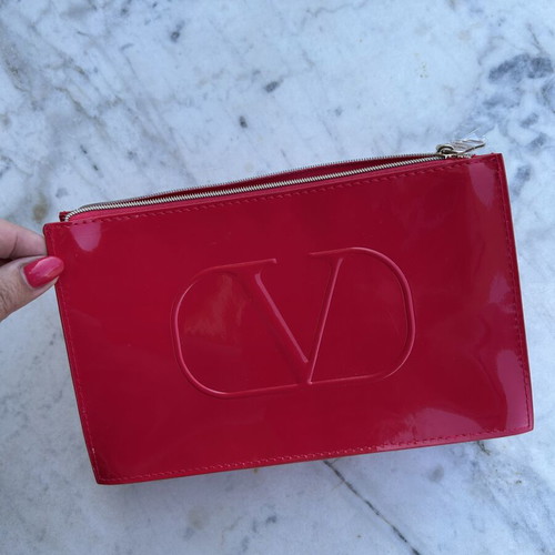 Valentino Garavani makeup bag new, red