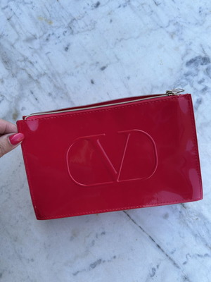 Valentino Garavani makeup bag new, red